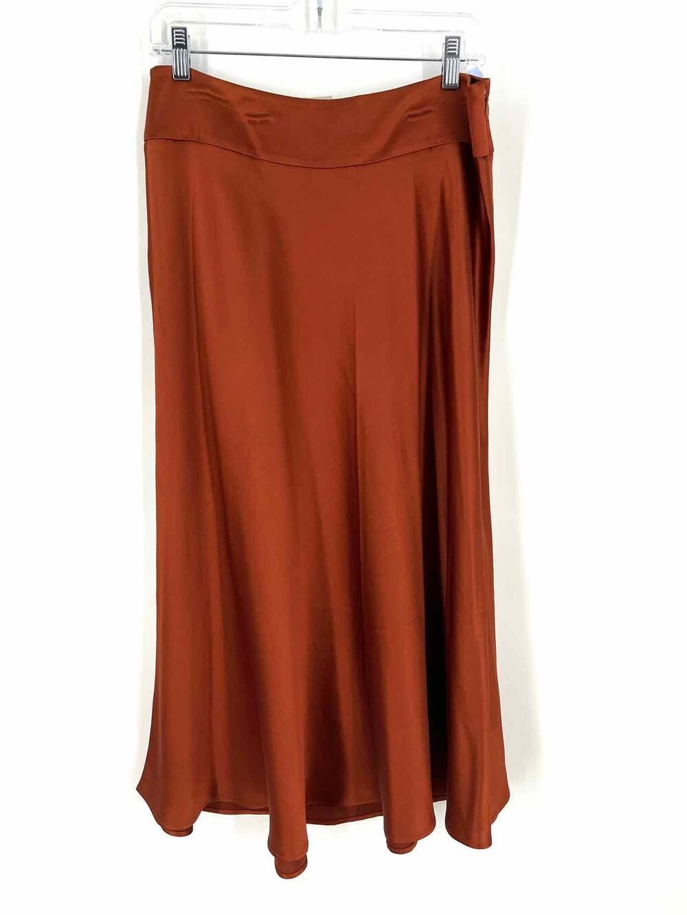 Boden Size 10 Rust Satin NEW Designer Skirt